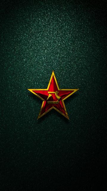 八一军徽墨绿色磨砂背景