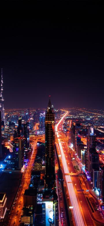 城市唯美夜景iPhone X壁纸