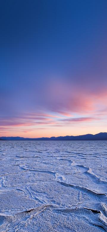 死海夕阳雪景