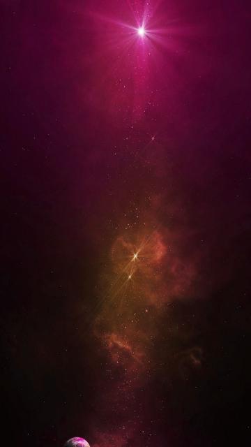 橙色星系尘埃紫星