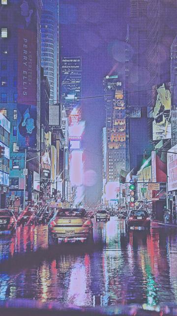 复古纽约城雨
