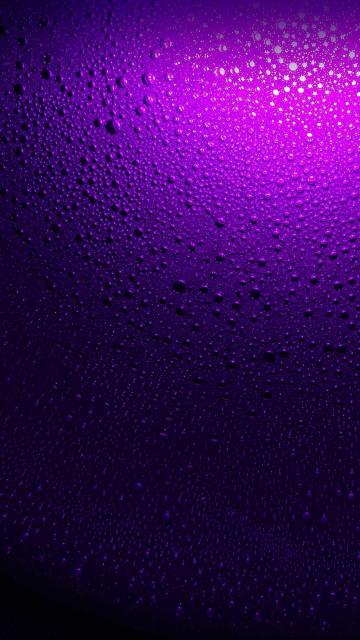 紫色雨滴