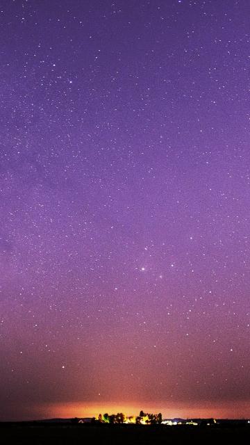紫色星空