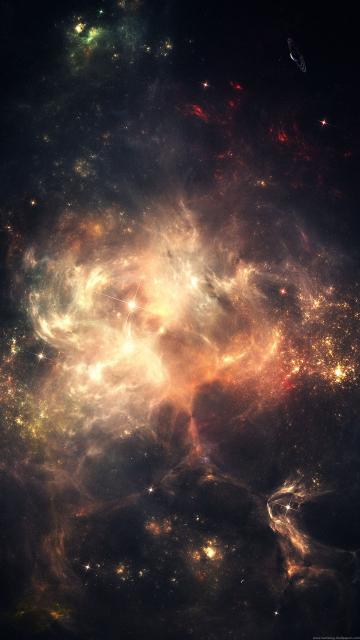 激烈的太空星云