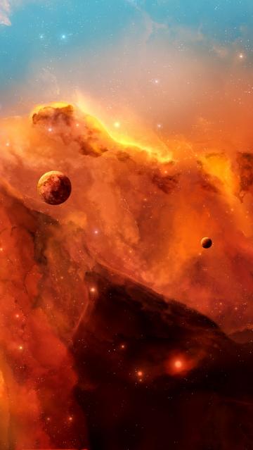 太空云行星图