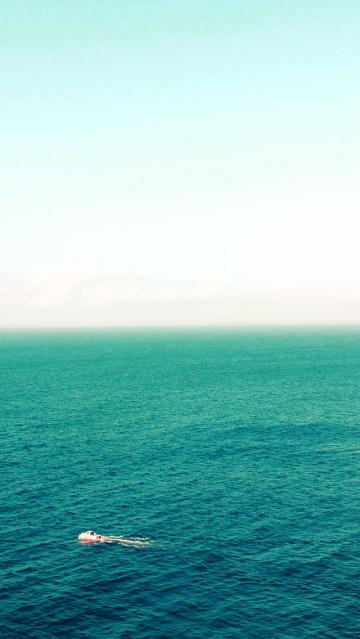 海洋的小船