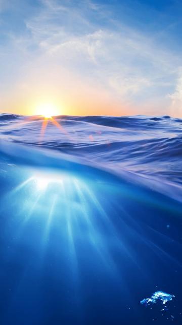 海浪日出