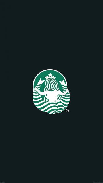 背面星巴克标志