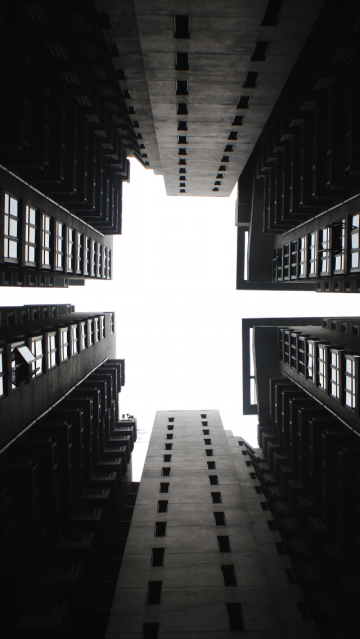 高大的灰色建筑物建筑