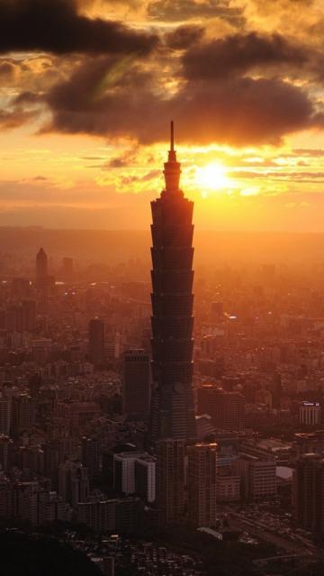 台北101台日落台