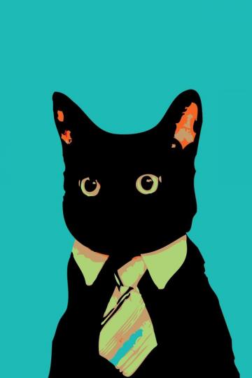 一本正经的商务猫