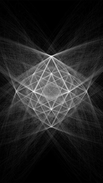抽象结构粉笔插图
