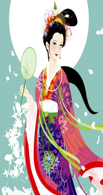 中秋节嫦娥奔月图