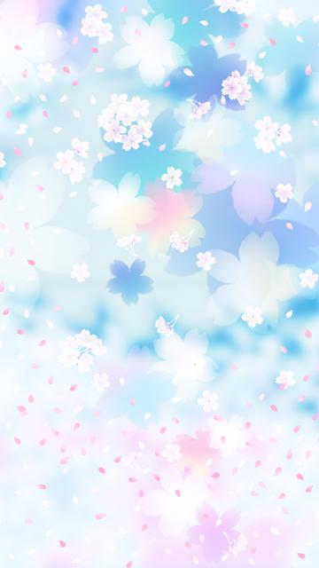 梦幻飘落的花朵