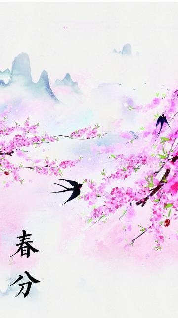 春分时节桃花开
