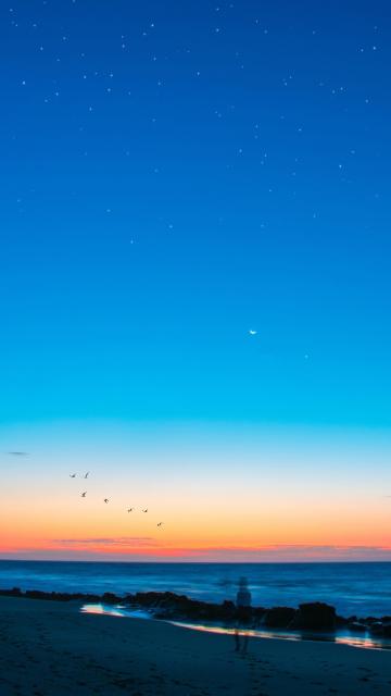 海边夕阳风光