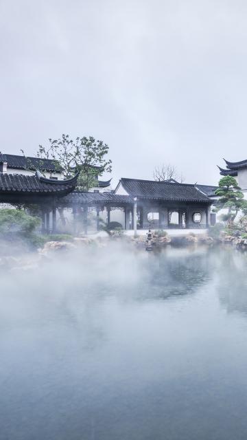 苏州园林的雾