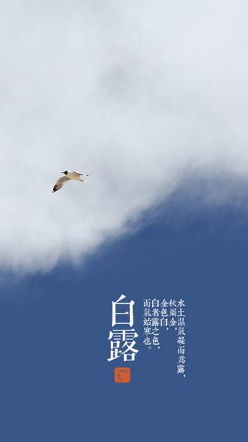 白露:水土温气凝而为露