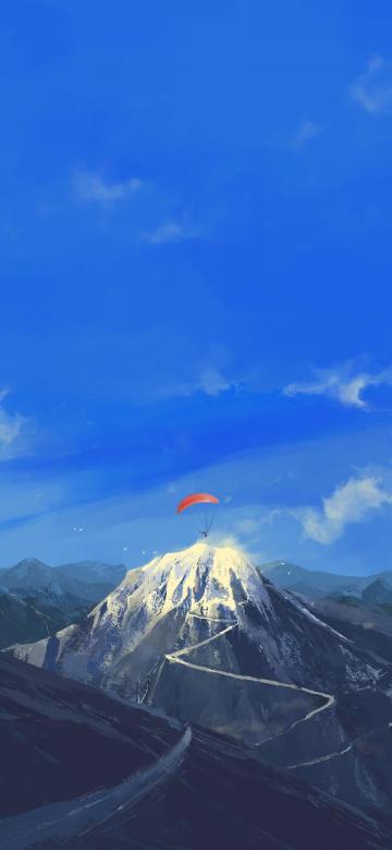 通向山顶的路