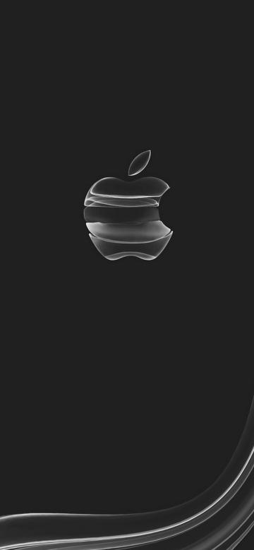 iphone 11官方黑色简约壁纸
