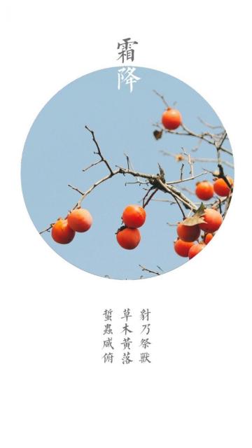 创意霜降节气