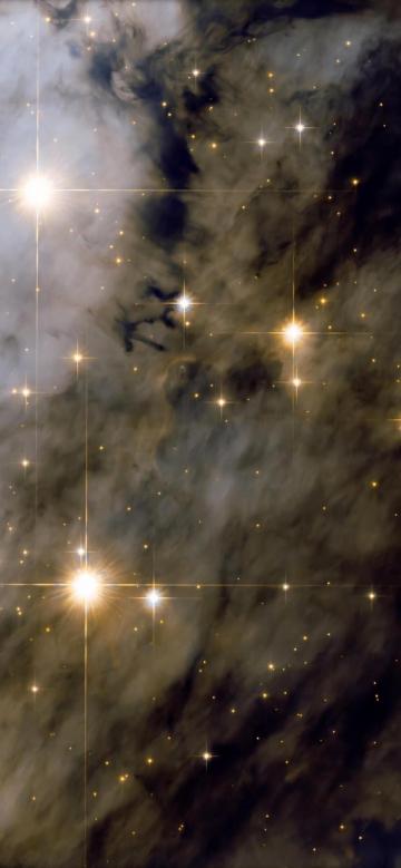 闪烁着点点星光的天空
