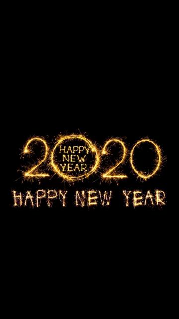2020年新年快乐绚丽艺术字