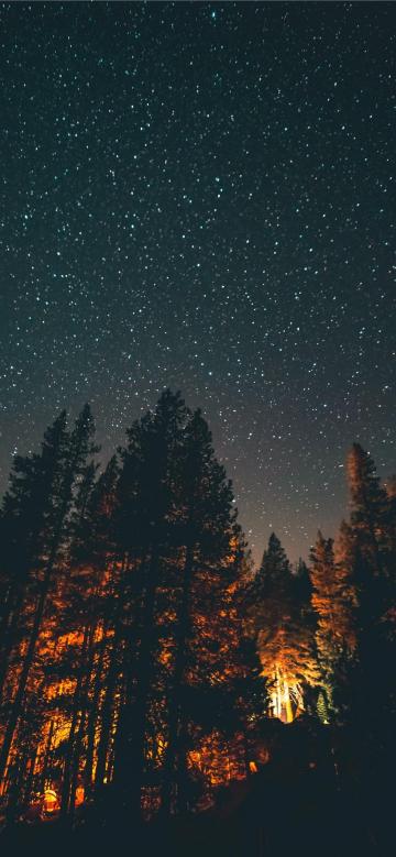 繁星点点的夜晚