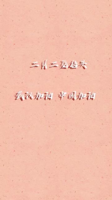 二月二龙抬头为武汉加油