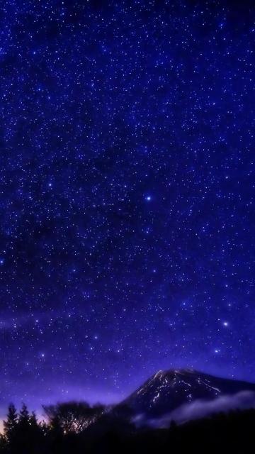 灿烂绚丽的唯美星空