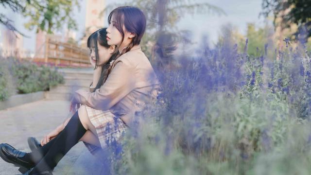 jk制服闺蜜清新写真