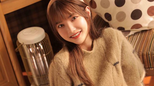 冬天暖色系美女写真