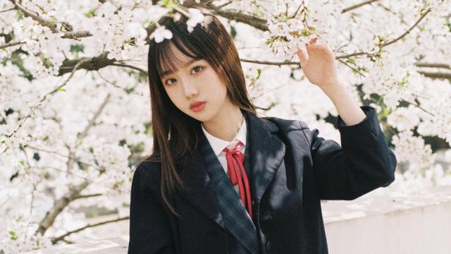樱花下的少女日系写真