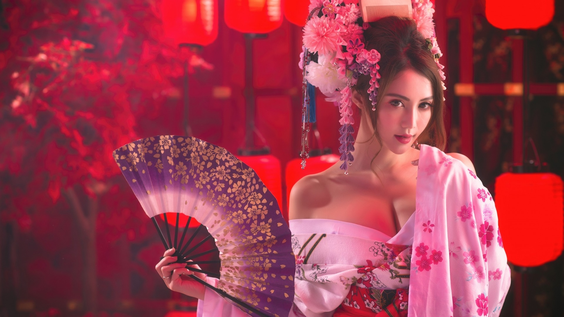 复古美女性感古装迷人写真