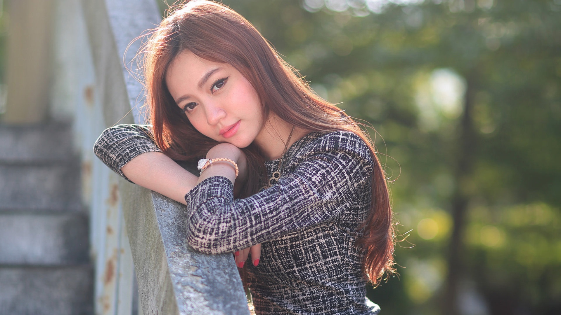 美女户外生活照照片