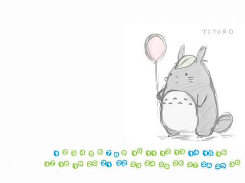 可爱动态龙猫