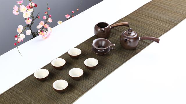 陶结晶色茶具