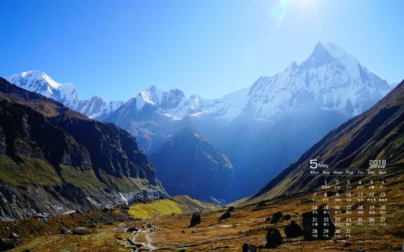 2018年5月自然唯美风景图片日历