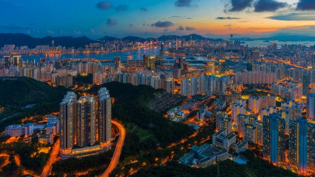 令人着迷的香港夜景