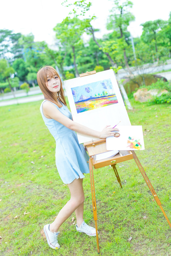 美术女孩babekana户外写真
