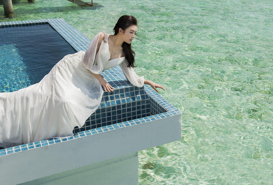 秦岚唯美婚纱写真