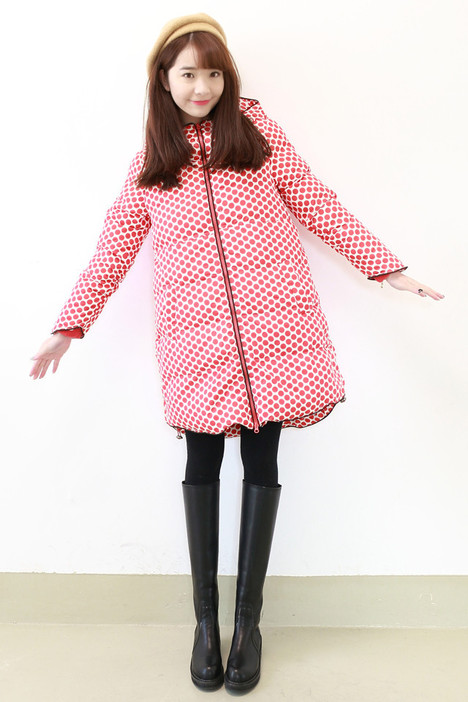 波点羽绒服