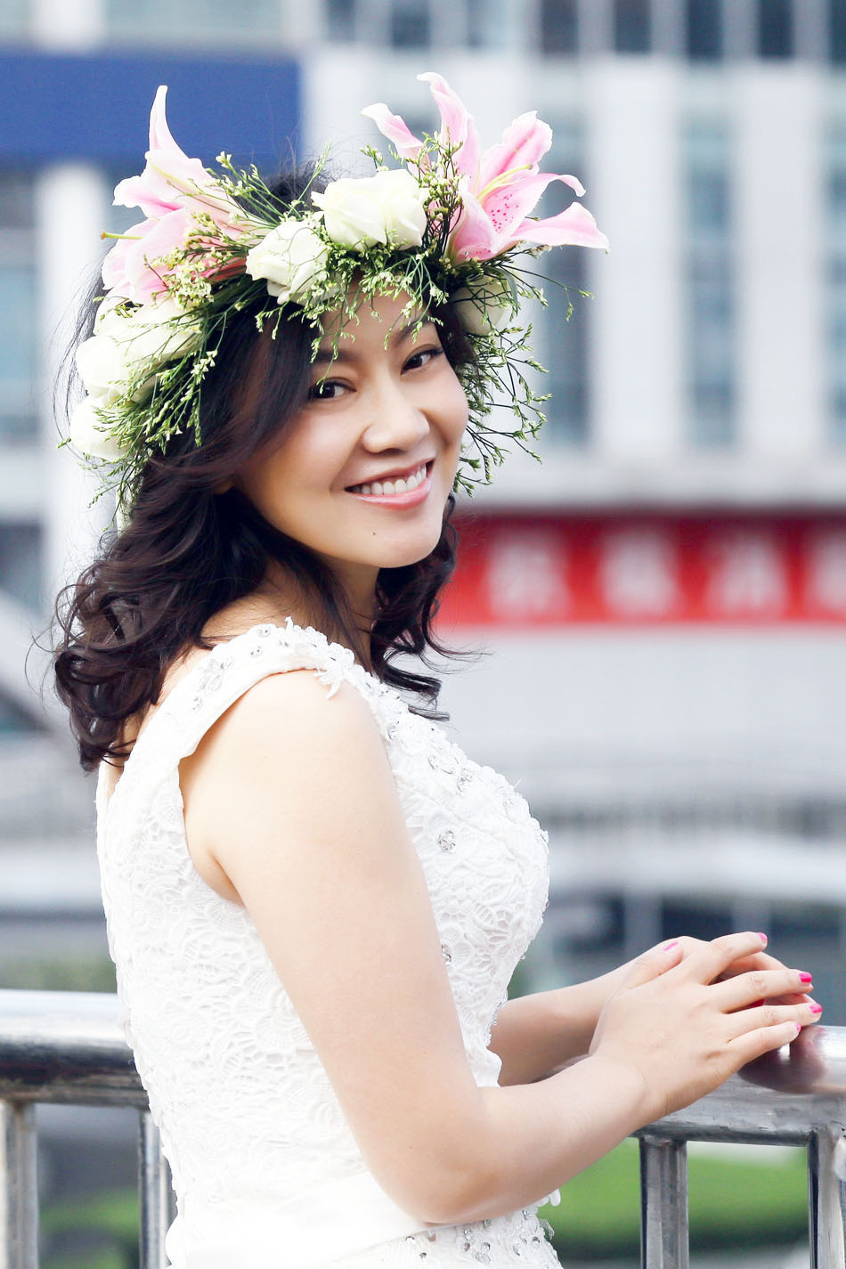 闫妮再披婚纱