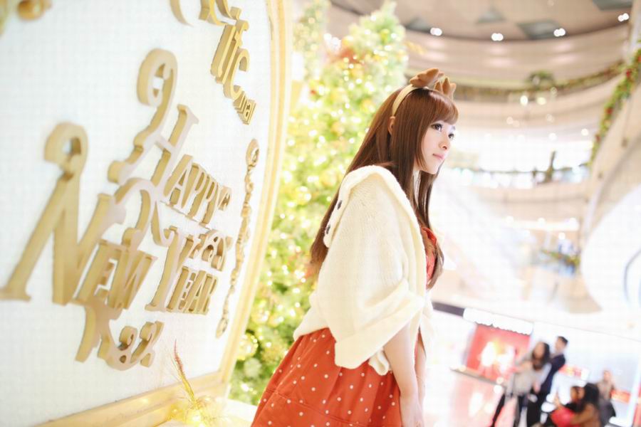 新年女孩