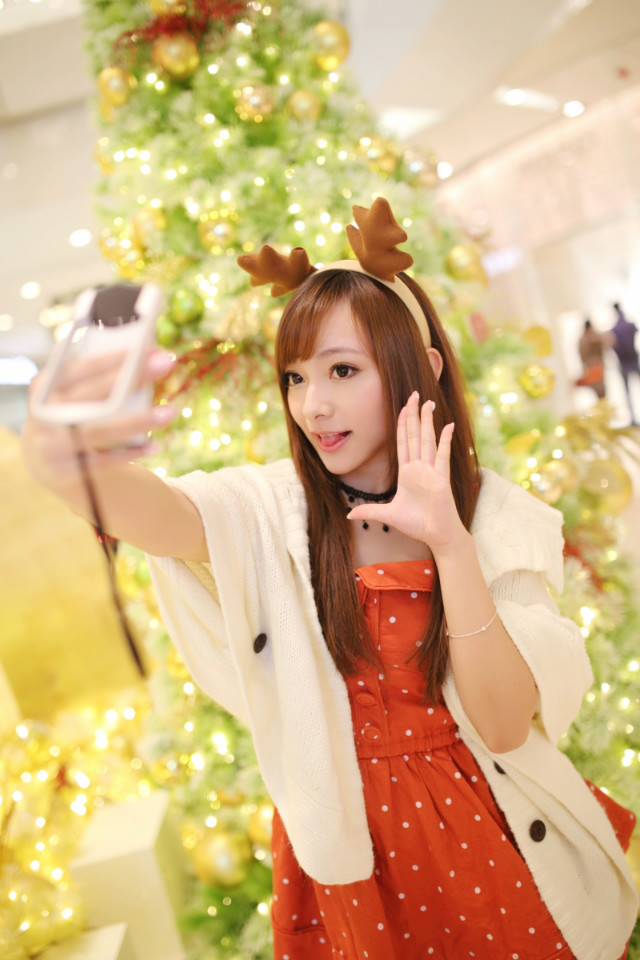 女生新年自拍