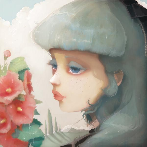 少女侧脸