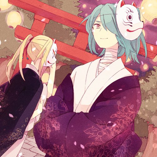 唯美狐面少年