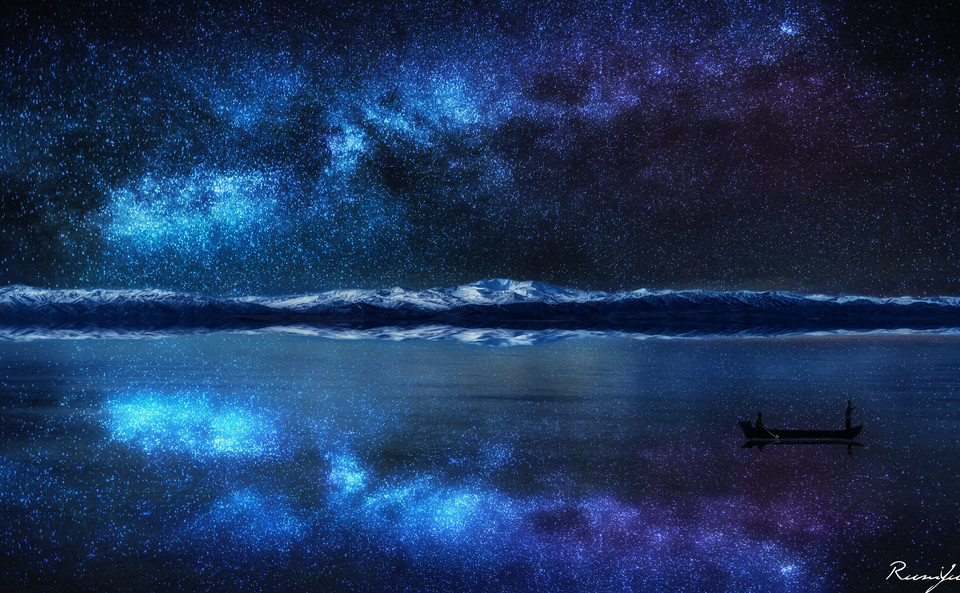 璀璨而美丽的星空