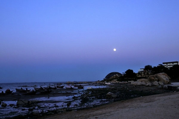 北戴河月夜