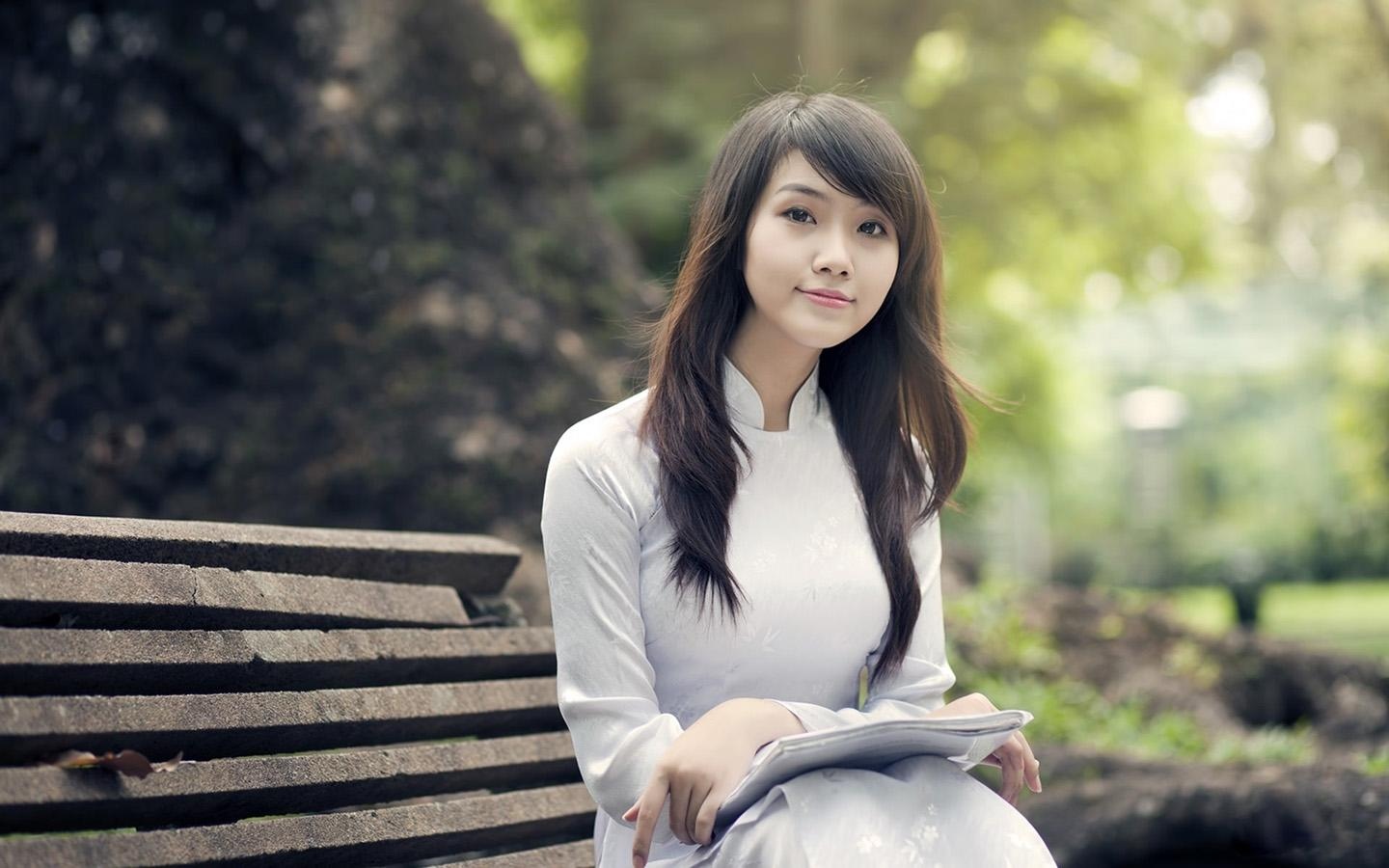 朴素清纯美女写真